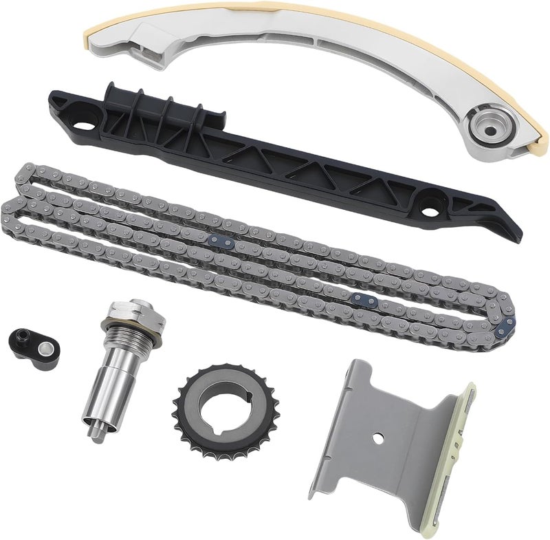 GEARCESS Engine Timing Chain Kit w/Chain Guide Rail Tensioner Sprocket fit for Chevy Equinox Captiva, fit for Buick Regal Verano, fit for GMC Terrain, fit for Pontiac, 2.0 2.2 2.4L, Replaces# 12680750 - Image 2